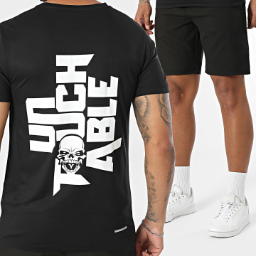 Mac Tyer Untouchable - Ensemble Maillot Et Short Jogging Tech Skull Noir Blanc