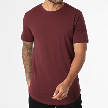 Only And Sons - Camiseta oversize Matt Longy Burdeos