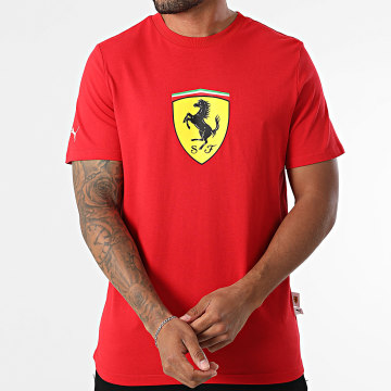 Puma - Camiseta Ferrari Sportswear Color Escudo 632783 Rojo