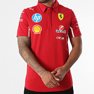 Puma - Polo manga corta Scuderia Ferrari Team 763944 Rojo