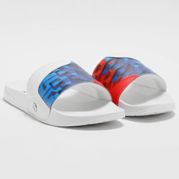 Puma - Claquettes BMW Motorsport Leadcat 2.0 Graphic 308929 Blanc Rouge Bleu