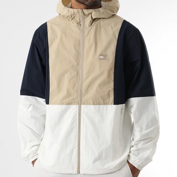 Tommy Jeans - Windjack Chicago 1393 Beige Wit Blauw Navy