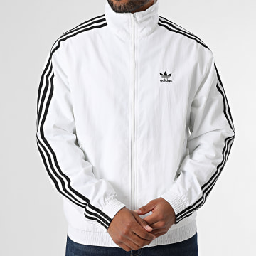 Adidas Originals - Veste Zippée A Bandes Firebird JY1328 Blanc