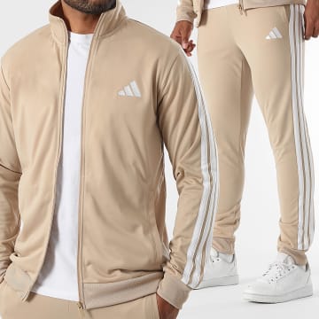 Adidas Sportswear - Ensemble De Survetement 3 Stripes Trefoil JX8732 Beige