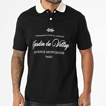 Ikao - Polo Manches Courtes 100 Noir Beige