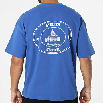 Ikao - Camiseta oversize grande 004 azul real