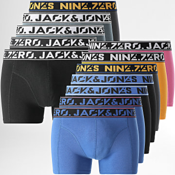 Jack And Jones - 12er Pack Boxershorts Nine Zero Solid Schwarz Grau Rosa Blau Orange