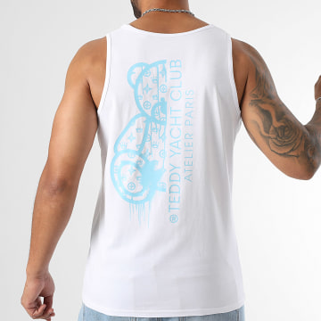 Teddy Yacht Club - Atelier De Paris Tanktop Wit Lichtblauw