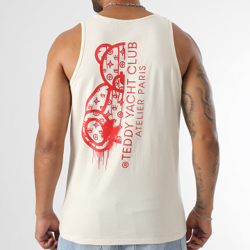 Teddy Yacht Club - Tanktop Atelier De Paris Beige Rood