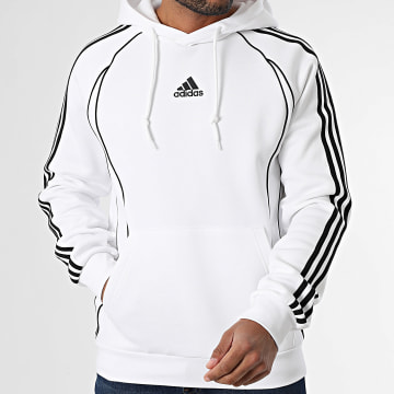 Adidas Sportswear - Sweat Capuche A Bandes Teamgeist JY6393 Blanc