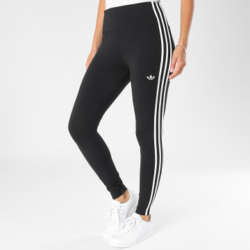 Adidas Originals - Legging Femme A Bandes 3 Stripes JX5242 Noir Blanc
