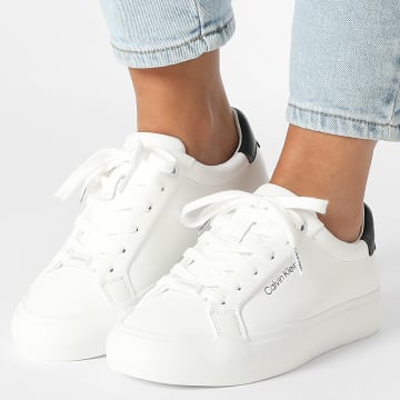 Calvin Klein - Baskets Femme Vulc Lace Up 1681 White Black