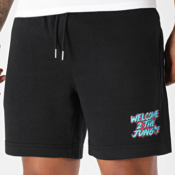 Mougli x La Jungle - Short Jogging Welcome 2 The Jungle Noir Bleu