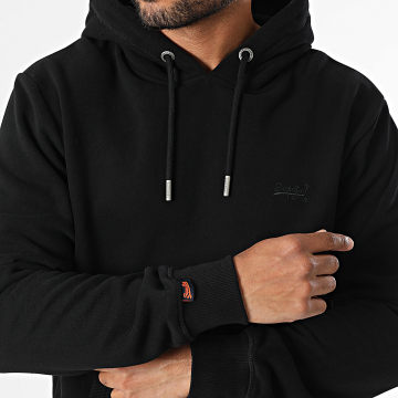Superdry - Sudadera con capucha Essential Logo M2014404A Negro