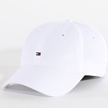 Tommy Hilfiger - Casquette Flag Seersucker 6 Panel 3427 Blanc