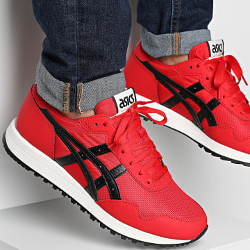 Asics - Baskets Tiger Runner II 1203A612 Classic Rojo Negro
