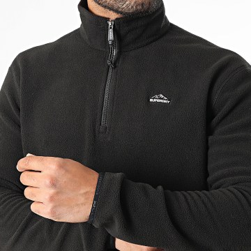 Superdry - Polar M2014194A Sudadera con cremallera y cuello alto Negro