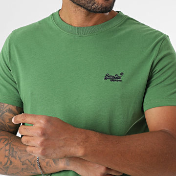 Superdry - Camiseta Essential Logo Bordado M1011245A Verde