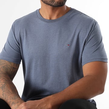 Tommy Jeans - Tee Shirt Slim Jaspe 0363 Bleu Marine Chiné