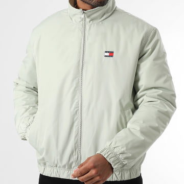Tommy Jeans - Essential 1936 Zipper-Jacke Hellgrün