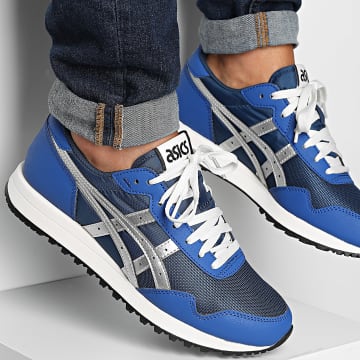 Asics - Cestini Tiger Runner II 1203A612 Independence Blue Argento Puro