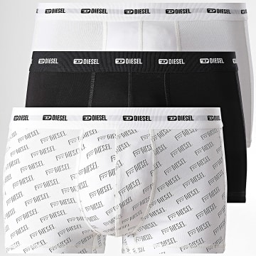 Diesel - Juego de 3 calzoncillos Damien A17832-0HGBD Blanco Negro