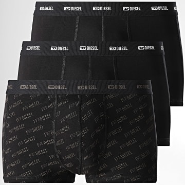 Diesel - Lote de 3 bóxers Damien A17832-0HGBD Negro Beige