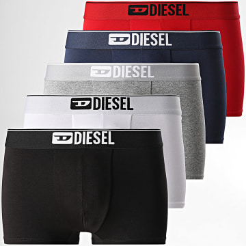 Diesel - Pack De 5 00SUAG-0GDAC Negro Gris Rojo Blanco Azul Marino Boxers