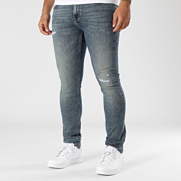 Jack And Jones - Vaqueros pitillo Liam Original Blue Denim