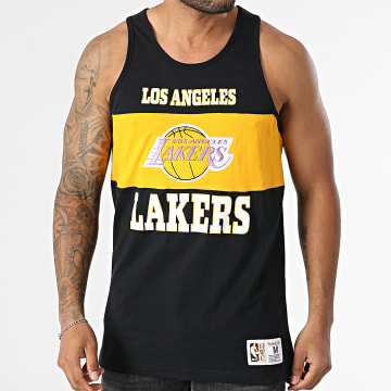 Mitchell and Ness - Los Angeles Lakers Vintage Logo Tank Top TP9276 Zwart Geel