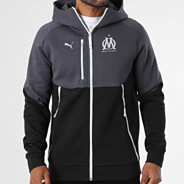 Puma - Zipped Hoodie OM Pumatech 781561 Grey Anthracite Black