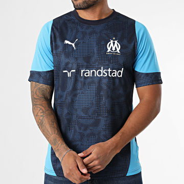 Puma - Maillot De Foot OM Training Jersey 781531 Bleu Marine