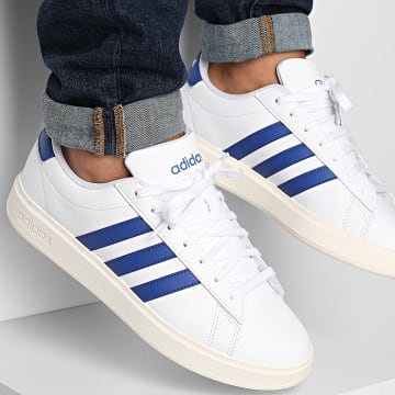Adidas Sportswear - Scarpe da ginnastica Grand Court 2.0 JR2225 Footwear White Semi Lucid Blue Core White