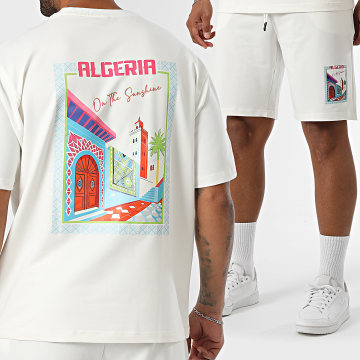Armita - Set Oversize T-Shirt Large und Jogging Shorts Algeria 007 Hellbeige