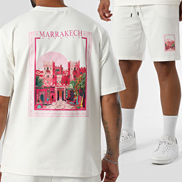 Armita - Set T-Shirt Oversize Large Und Jogginghose Marrakech 006 Hellbeige