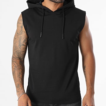 Classic Series - 447 Camiseta de tirantes negra con capucha