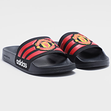 Adidas Performance - Toboganes Adilette Shower Manchester United JS4963 Negro