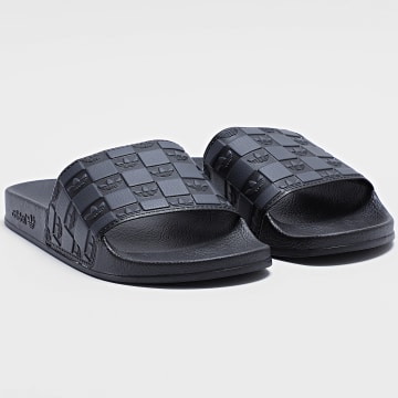 Adidas Originals - Claquettes Adilette JR3623 Noir Gris Anthracite
