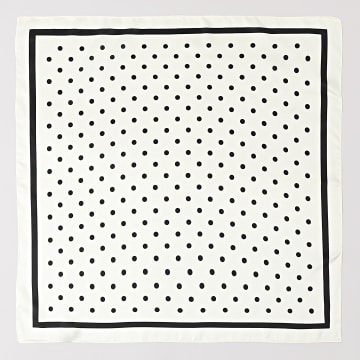 Frilivin - Foulard L22 Blanc Noir