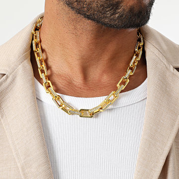 Frilivin - Collana di strass 222 Oro