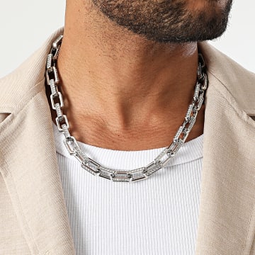 Frilivin - Collana di strass 222 Argento