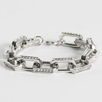 Frilivin - Strass 222 Zilveren Armband