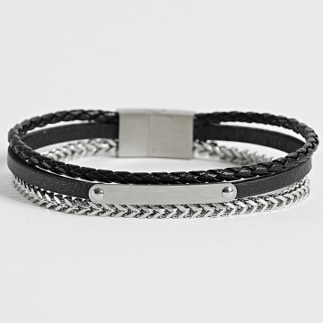 Frilivin - Bracciale Multi-Ranks 913 Argento Nero Marrone
