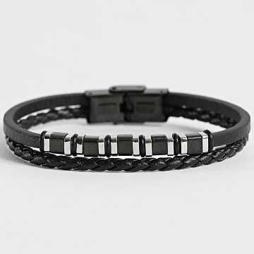 Frilivin - Bracciale Multi-Ranks 743 nero argentato