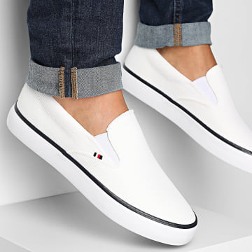 Tommy Hilfiger - Alpargatas Hi Vulc Core Low II Slip On 5514 Blanco