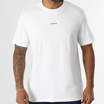 Calvin Klein - Tee Shirt Pique Nano 41G Blanc