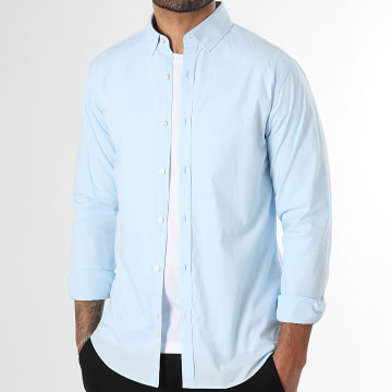 LBO - Chemise Manches Longues Poplin 0009 Bleu Clair