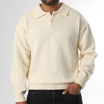 LBO - Premium Soft Polo Neck Sweater 2082 Beige claro