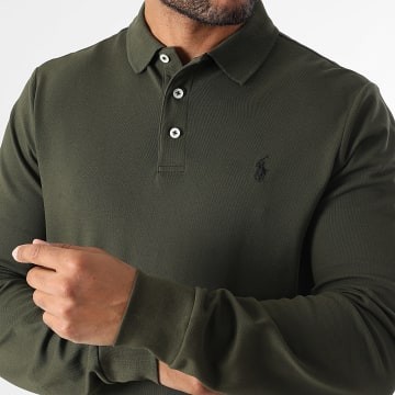 Polo Ralph Lauren - Custom Slim Long Sleeve Polo Original Player Dark Khaki Green