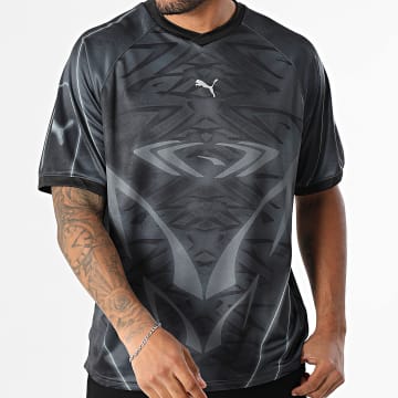 Puma - Pumatech Maillot cuello pico 632110 Negro Gris Carbón